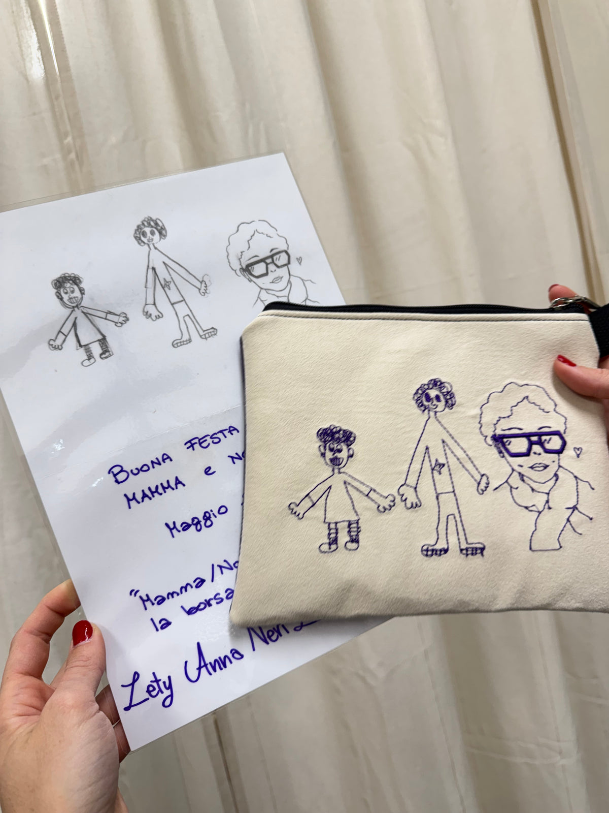 MAMMA TI DISEGNO LA BORSA