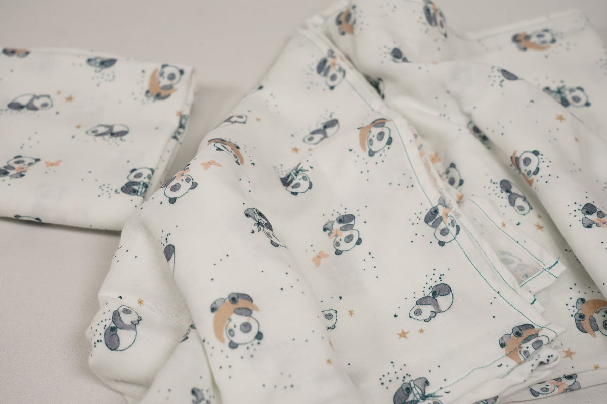 MUSSOLE IN COTONE CERTIFICATO (Big &Small)
