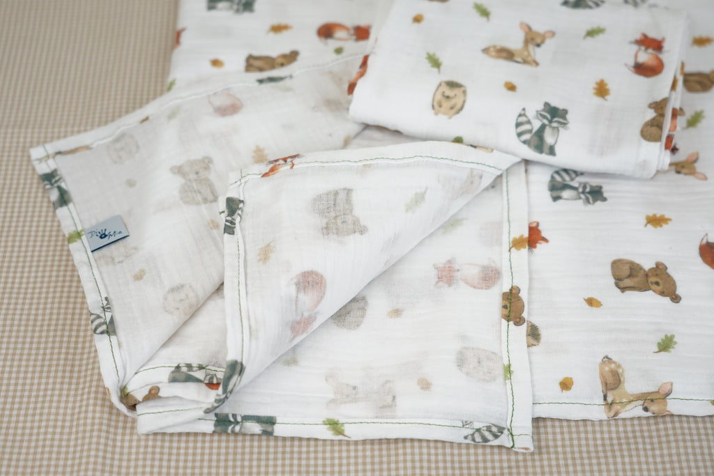 MUSSOLE IN COTONE CERTIFICATO (Big &Small)
