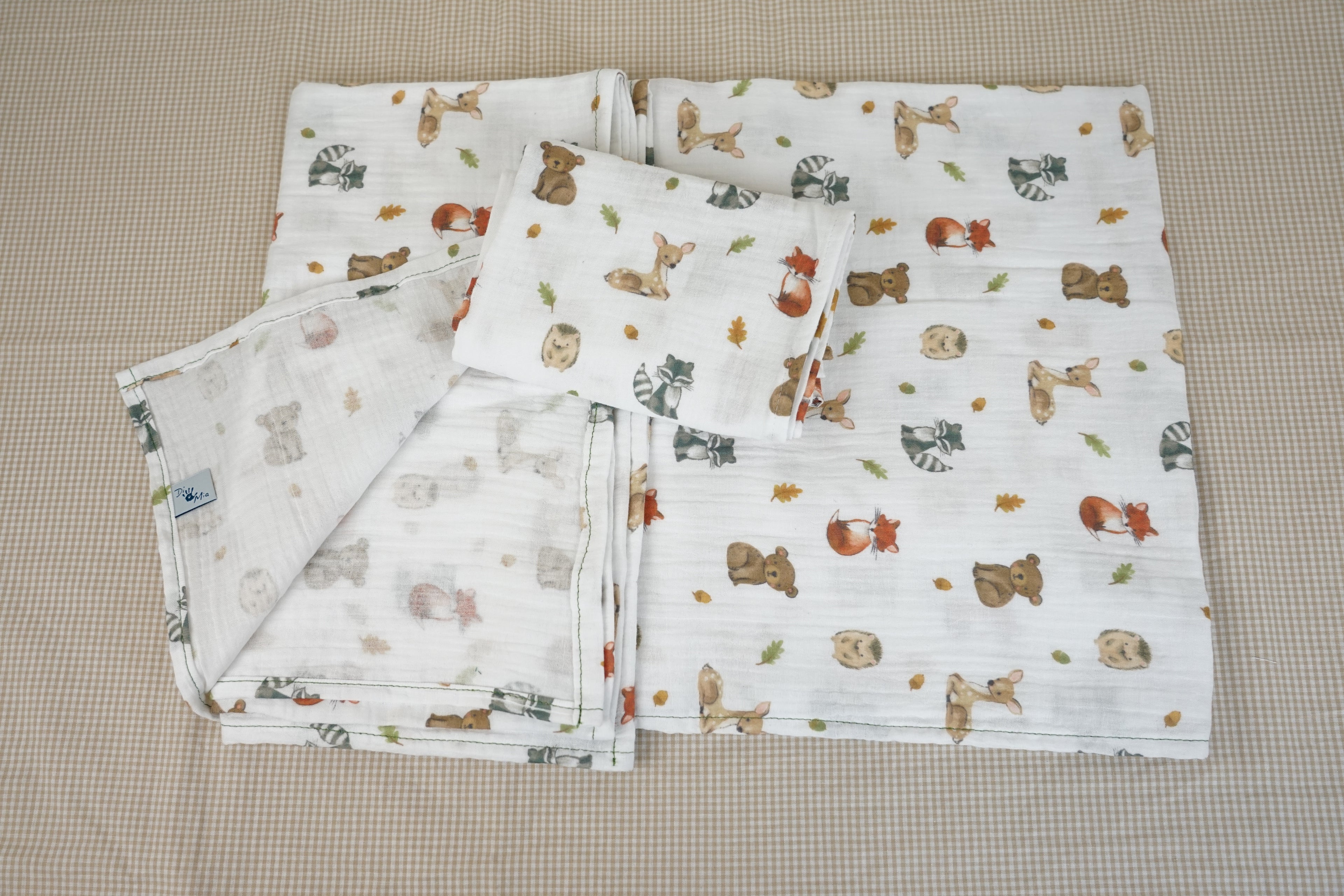 MUSSOLE IN COTONE CERTIFICATO (Big &Small)