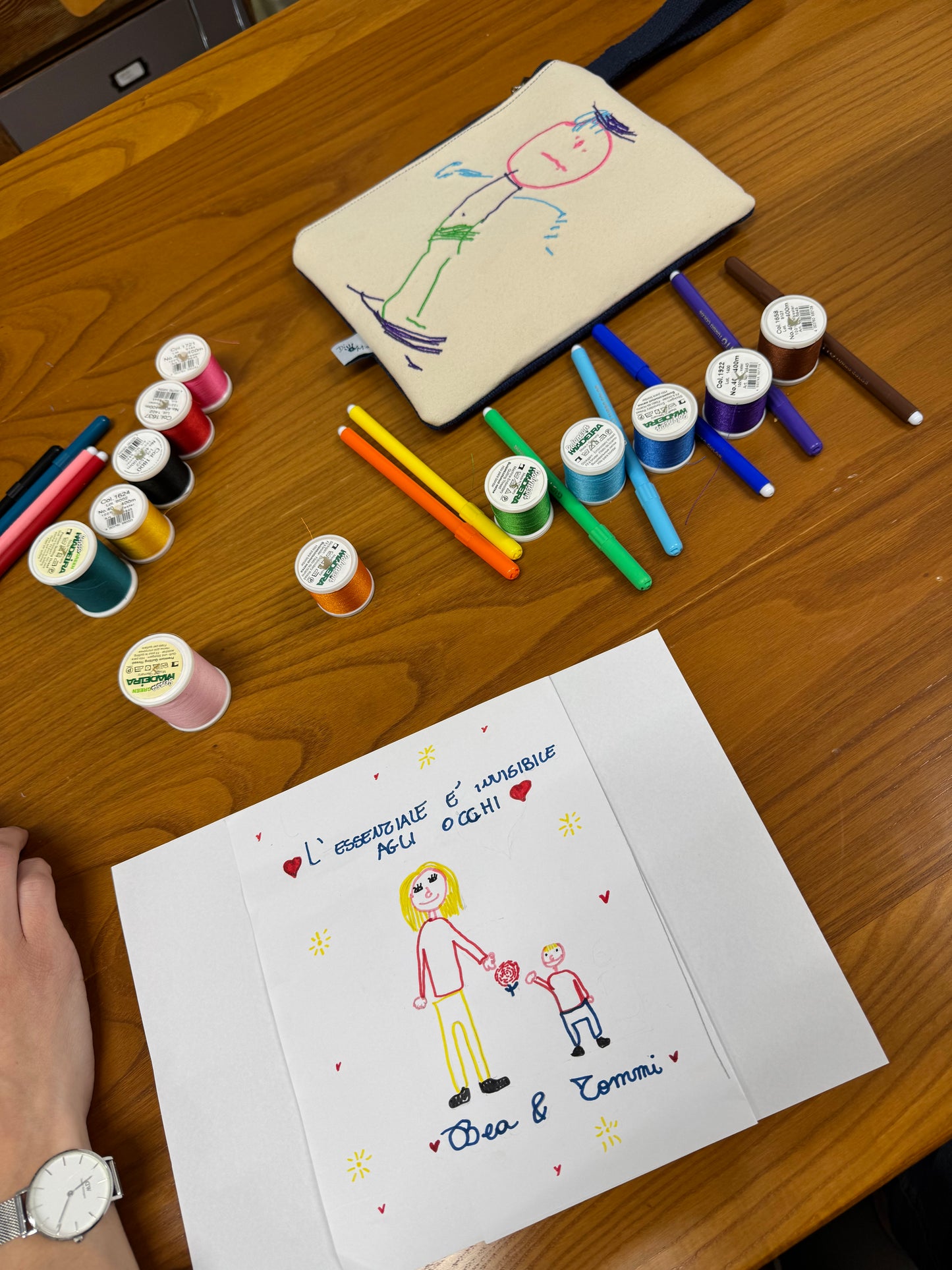 MAMMA TI DISEGNO LA BORSA