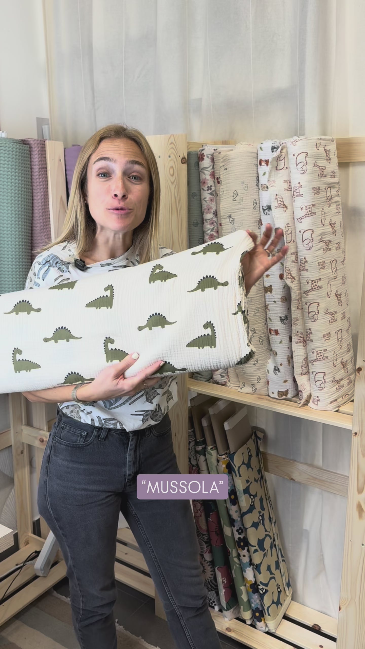 MUSSOLE IN COTONE CERTIFICATO (Big &Small)